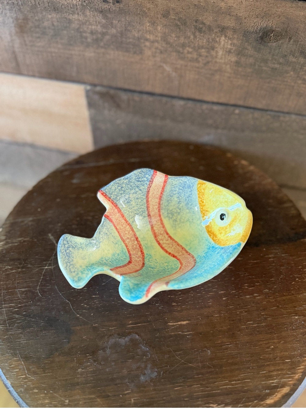 Vietri Italian Pottery Tropical Fish Dish Coastal Beach Decor Trinket Bowl - Picture 8 of 11